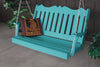 A&L Furniture Amish-Made Poly Royal English Porch Swing, Aruba Blue