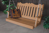 A&L Furniture Amish-Made Poly Royal English Porch Swing, Cedar