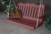A&L Furniture Amish-Made Poly Royal English Porch Swing, Cherrywood