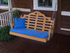 A&L Furniture Amish-Made Poly Marlboro Porch Swing, Cedar