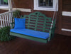A&L Furniture Amish-Made Poly Marlboro Porch Swing, Turf Green