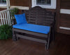 A&L Furniture Amish-Made Poly Marlboro Glider Bench, Black
