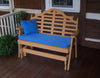 A&L Furniture Amish-Made Poly Marlboro Glider Bench, Cedar