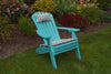 A&L Furniture Co. Amish-Made Folding/Reclining Poly Adirondack Chair, Aruba Blue