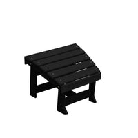 A&L Furniture Amish-Made Poly New Hope Foot Stool, Black