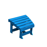 A&L Furniture Amish-Made Poly New Hope Foot Stool, Blue