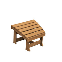A&L Furniture Amish-Made Poly New Hope Foot Stool, Cedar