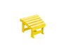 A&L Furniture Amish-Made Poly New Hope Foot Stool, Lemon Yellow