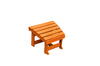 A&L Furniture Amish-Made Poly New Hope Foot Stool, Orange