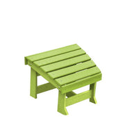 A&L Furniture Amish-Made Poly New Hope Foot Stool, Tropical Lime