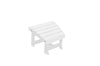 A&L Furniture Amish-Made Poly New Hope Foot Stool, White