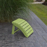 A&L Furniture Folding Poly Ottoman for Adirondack Chairs, Tropical Lime