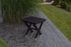 A&L Furniture Co. Amish-Made Folding Poly End Table, Black