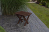 A&L Furniture Co. Amish-Made Folding Poly End Table, Tudor Brown