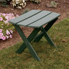 A&L Furniture Co. Amish-Made Folding Poly End Table, Turf Green