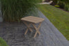A&L Furniture Co. Amish-Made Folding Poly End Table, Weathered Wood