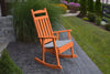 A&L Furniture Amish-Made Poly Porch Rocker, Orange