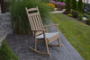 A&L Furniture Amish-Made Poly Porch Rocker, Weathered Wood
