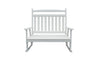 Front view of A&L Furniture Amish-Made Poly Double Classic Porch Rocker