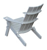 A&L Furniture Co. Folding Poly Hampton Adirondack Chair with Integrated Cupholders, Rear Diagonal View