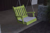 A&L Furniture Amish-Made Poly Traditional English Chair Swing, Tropical Lime