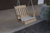 A&L Furniture Amish-Made Poly Royal English Chair Swing, Weathered Wood