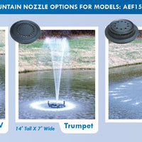 Nozzles included with the Anjon Manufacturing Floating EcoFountain