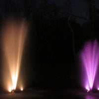White and purple light from Anjon Floating Fountain LED Light Kits