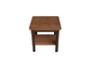 A&L Furniture Co. Hickory Solid Wood End Table with Shelf
