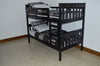 A&L Furniture Co. VersaLoft Twin Mission Bunkbed, Black Finish