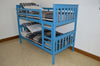 A&L Furniture Co. VersaLoft Twin Mission Bunkbed, Caribbean Blue