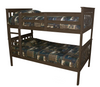 A&L Furniture Co. VersaLoft Twin Mission Bunkbed, Rich Tobacco Stain