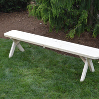 A&L Furniture Co. Cross-Legged Amish-Made Spruce Picnic Benches
