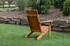 A&L Furniture Cedar Wood Modern Adirondack Chair, Cedar Stain