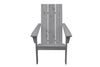 A&L Furniture Cedar Wood Modern Adirondack Chair, Gray
