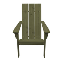 A&L Furniture Cedar Wood Modern Adirondack Chair, Linden Leaf