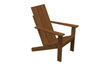 A&L Furniture Cedar Wood Modern Adirondack Chair, Mushroom