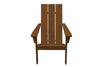 A&L Furniture Cedar Wood Modern Adirondack Chair, Mushroom
