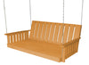 A&L Furniture Co. Amish-Made Pressure-Treated Pine Wingate Swing Beds, Stained