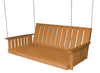 A&L Furniture Co. Amish-Made Pressure-Treated Pine Wingate Swing Beds, Stained