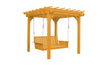 A&L Furniture Co. Amish-Made Bradford Pergola with Wingate Swingbed