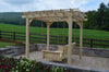 A&L Furniture Co. Amish-Made Bradford Pergola with Wingate Swingbed