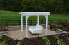 A&L Furniture Co. Amish-Made Bradford Pergola with Wingate Swingbed