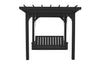 A&L Furniture Co. Amish-Made Bradford Pergola with Wingate Swingbed