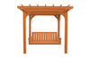 A&L Furniture Co. Amish-Made Bradford Pergola with Wingate Swingbed