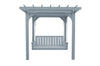 A&L Furniture Co. Amish-Made Bradford Pergola with Wingate Swingbed