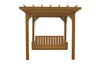 A&L Furniture Co. Amish-Made Bradford Pergola with Wingate Swingbed