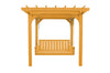 A&L Furniture Co. Amish-Made Bradford Pergola with Wingate Swingbed