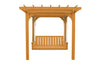 A&L Furniture Co. Amish-Made Bradford Pergola with Wingate Swingbed