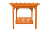 A&L Furniture Co. Amish-Made Bradford Pergola with Wingate Swingbed